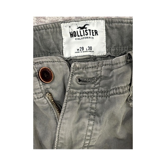 Hollister Men's Cargo Pants in Gray - Picture 2 of 4